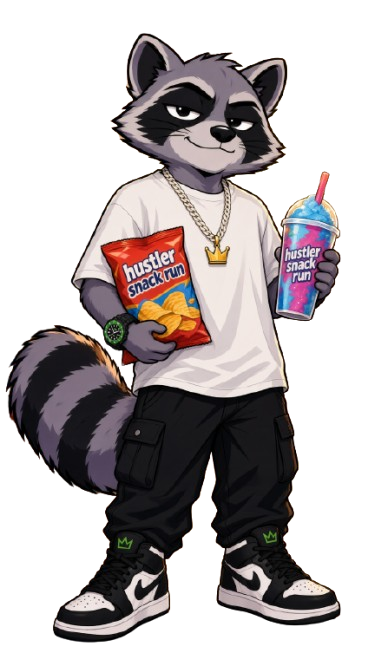 Ricop holding snacks and a frozen drink